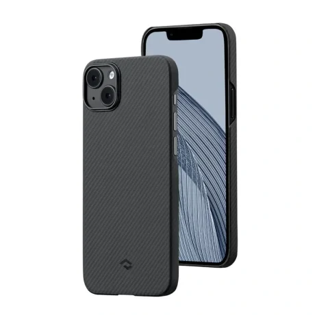 Husa Spate Pitaka MagEZ 3 600D pentru iPhone 14 Plus Gri/Negru