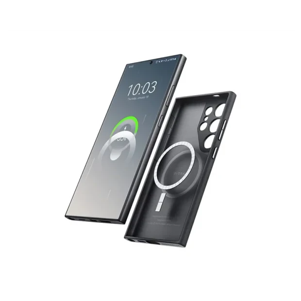 Husa Pitaka MagEZ Case Pro 4 pentru Samsung Galaxy S24 Ultra Negru-Gri