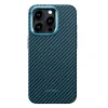 Husa Spate Pitaka Hard MagEZ 3 Pro Aramid Twill 1500D pentru iPhone 14 Pro KI1401PP Negru/Gri