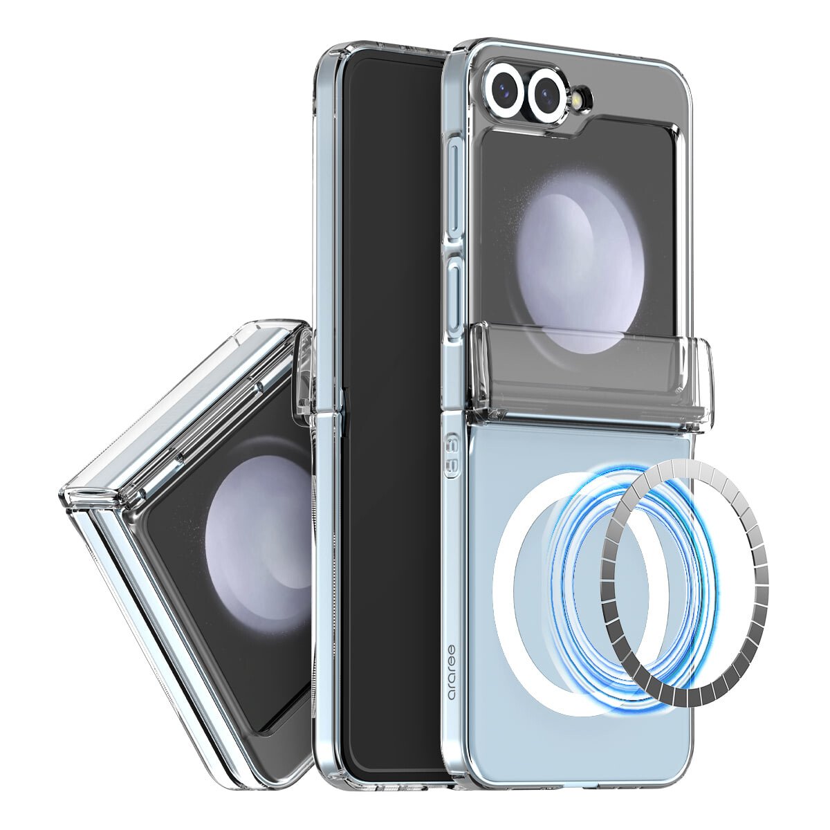 Husa Spate Araree Nukin 360 M pentru Samsung Galaxy Z Flip 6 Transparent thumb