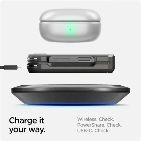 Husa Spigen Tough Armor Pro pentru Samsung Galaxy Z Flip6 gunmetal