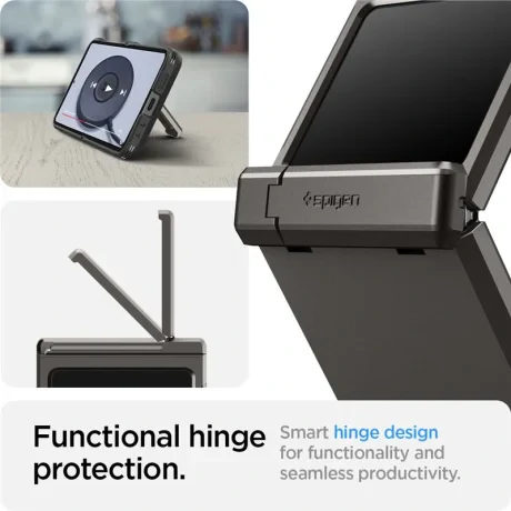 Husa Spigen Tough Armor Pro pentru Samsung Galaxy Z Flip6 gunmetal