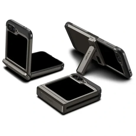 Husa Spigen Tough Armor Pro pentru Samsung Galaxy Z Flip6 gunmetal
