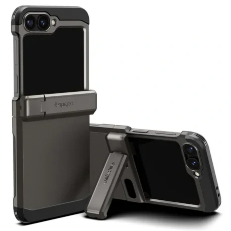Husa Spigen Tough Armor Pro pentru Samsung Galaxy Z Flip6 gunmetal