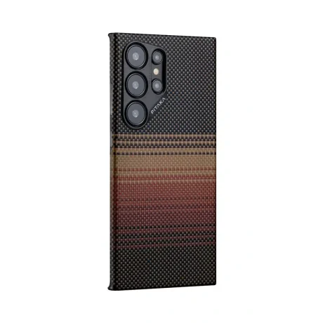 Husa spate Pitaka MagEZ 4 pentru Samsung Galaxy S24 Ultra, Sunset