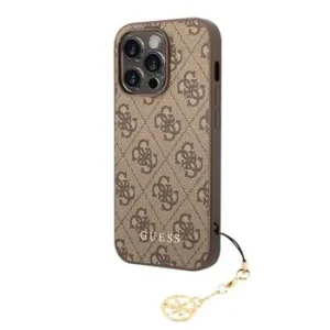 Husa spate Guess Charm 4G pentru iPhone 13 Pro Maro