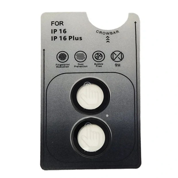 Folie Sticla Camera Individual Urban Gadgets Sapphire pentru iPhone 16/16 Plus Negru