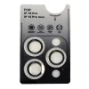 Folie Sticla Camera Glitter Urban Gadgets pentru iPhone 16 Pro/16 Pro Max Argintiu