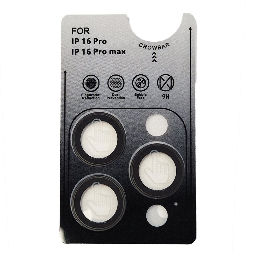Folie Sticla Camera Individual Urban Gadgets Sapphire pentru iPhone 16 Pro/ iPhone 16 Pro Max Negru thumb