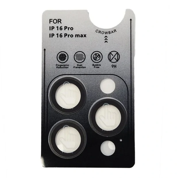 Folie Sticla Camera Individual Urban Gadgets Sapphire pentru iPhone 16 Pro/ iPhone 16 Pro Max Negru