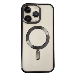 Husa Spate Beauty Lens Frame MagSafe pentru iPhone 16 Pro Max Negru