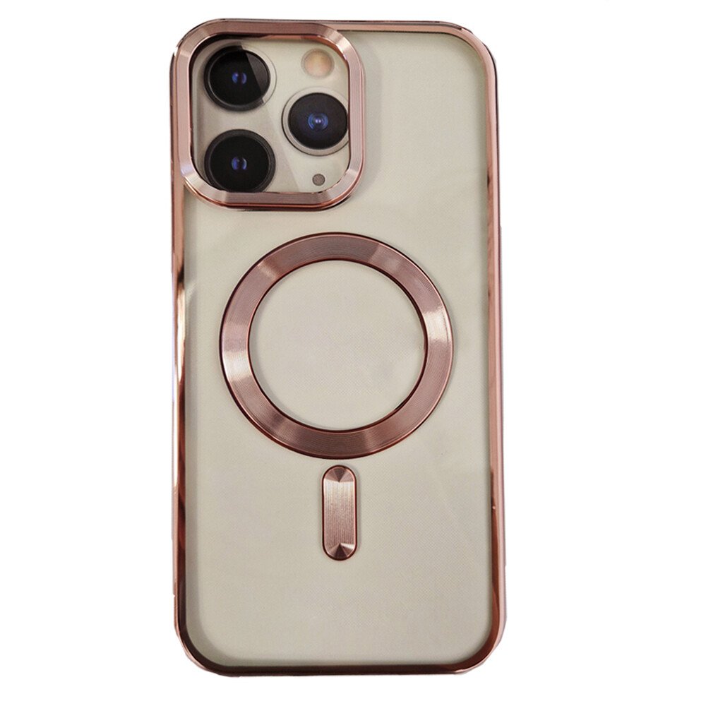 Husa Spate Beauty Lens Frame MagSafe pentru iPhone 16 Pro Max Roz/Mov thumb