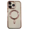 Husa Spate Beauty Lens Frame MagSafe pentru iPhone 16 Pro Max Roz/Mov