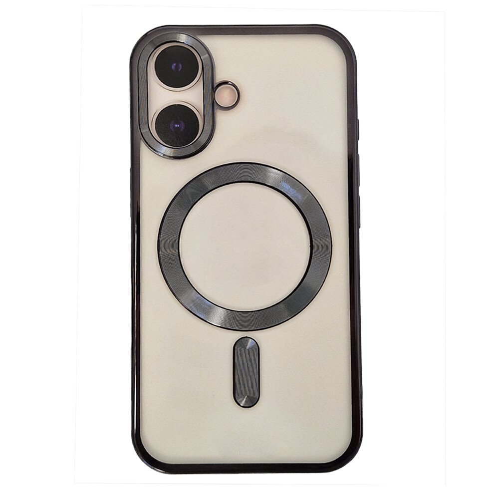 Husa Spate Beauty Lens Frame MagSafe pentru iPhone 16 Negru thumb