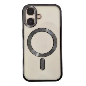 Husa Spate Beauty Lens Frame MagSafe pentru iPhone 16 Negru