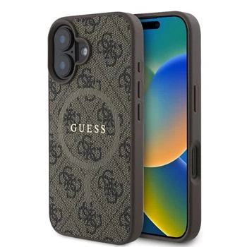 Husa Spate Guess PU 4G MagSafe pentru iPhone 16 Maro thumb