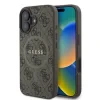 Husa Spate Guess PU 4G MagSafe pentru iPhone 16 Maro