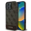 Husa Spate Guess PU 4G Stripe pentru iPhone 16 Pro Maro