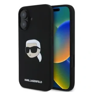 Husa Spate Karl Lagerfeld Karl Head MagSafe pentru iPhone 16 Negru