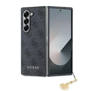 Husa Spate Guess Charm 4G pentru Samsung Galaxy Z Fold 6 Gri