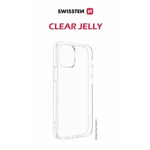 Husa Cover Swissten Silicon Jelly pentru iPhone 16 Pro Max Transparent