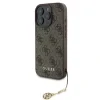 Husa Spate Guess Charm 4G pentru iPhone 16 Pro Maro