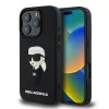 Husa Spate 3D Karl Lagerfeld pentru iPhone 16 Pro Negru