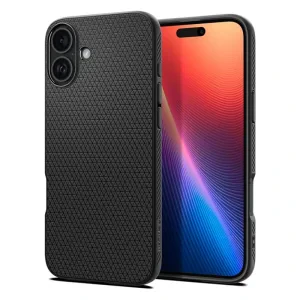 Husa Spate Spigen Liquid Air pentru iPhone 16 Negru