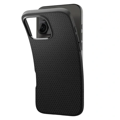 Husa Spate Spigen Liquid Air pentru iPhone 16 Pro Negru