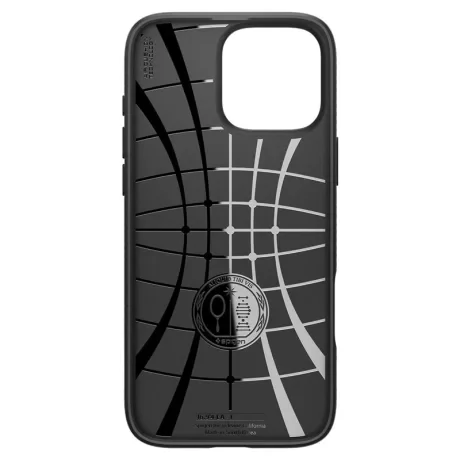 Husa Spate Spigen Liquid Air pentru iPhone 16 Pro Max Negru