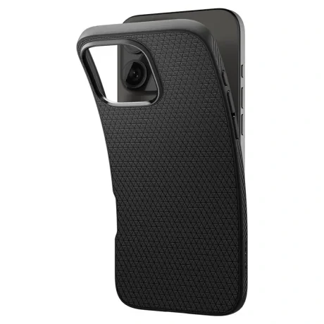 Husa Spate Spigen Liquid Air pentru iPhone 16 Pro Max Negru