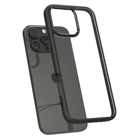 Husa Spate Spigen Ultra Hybrid pentru iPhone 16 Pro Negru
