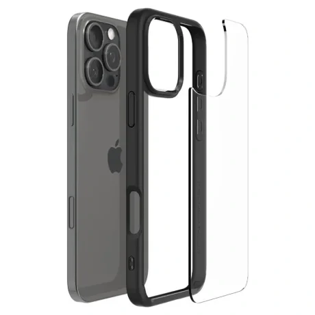 Husa Spate Spigen Ultra Hybrid pentru iPhone 16 Pro Max Negru