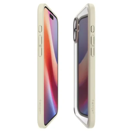 Husa Spate Spigen Ultra Hybrid pentru iPhone 16 Plus Bej