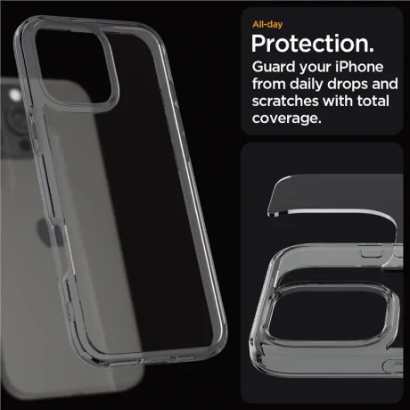 Husa Spate Spigen Ultra Hybrid, cristal spatial pentru iPhone 16 Pro Max Transparent