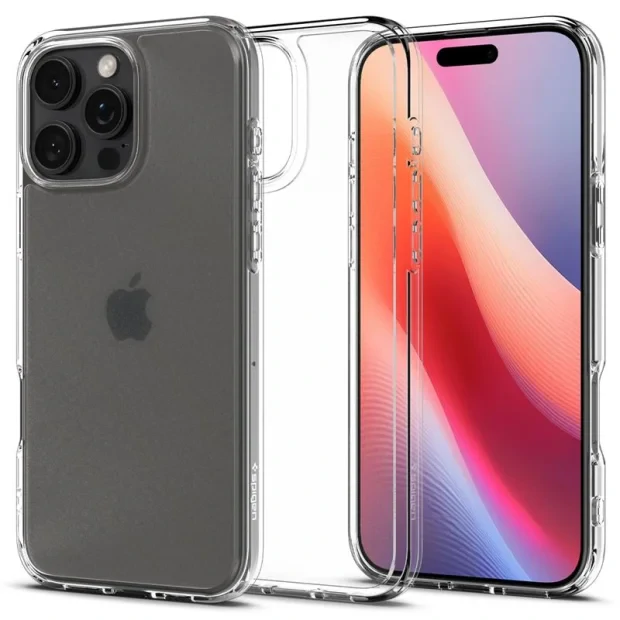 Husa Spate Spigen Ultra Hybrid pentru iPhone 16 Pro Transparent