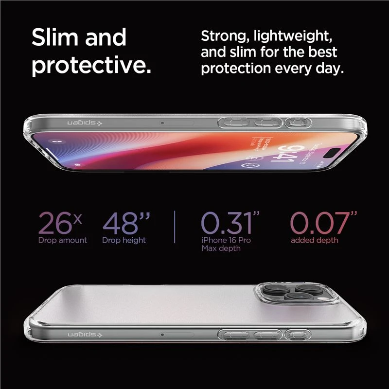 Husa Spate Spigen Ultra Hybrid pentru iPhone 16 Pro Max Transparent thumb