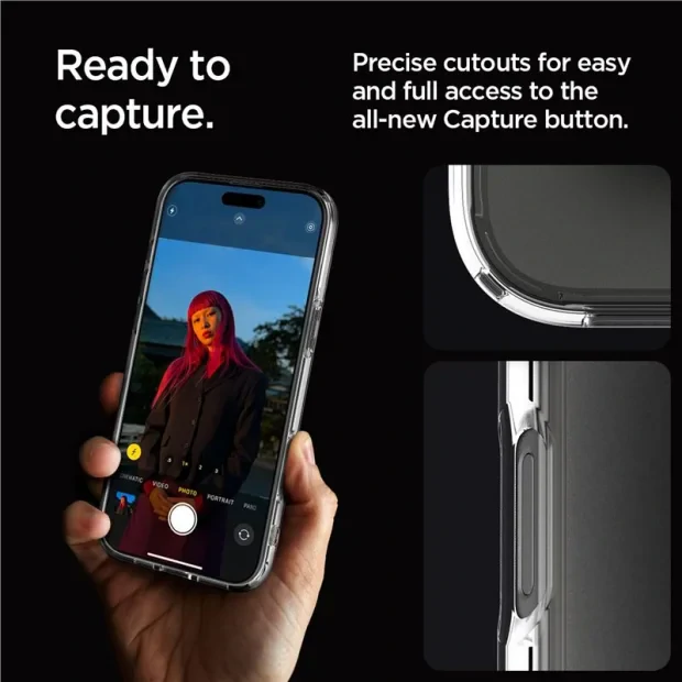 Husa Spate Spigen Ultra Hybrid pentru iPhone 16 Pro Max Transparent