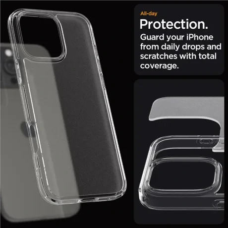 Husa Spate Spigen Ultra Hybrid pentru iPhone 16 Pro Max Transparent