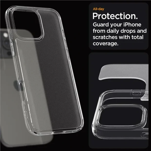 Husa Spate Spigen Ultra Hybrid pentru iPhone 16 Pro Max Transparent