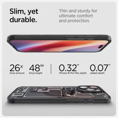 Husa Spate Spigen Ultra Hybrid MagSafe pentru Phone 16 Pro Max Negru