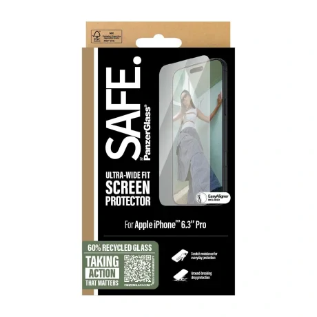 Folie Sticla PanzerGlass Safe UWF pentru iPhone 16 Pro