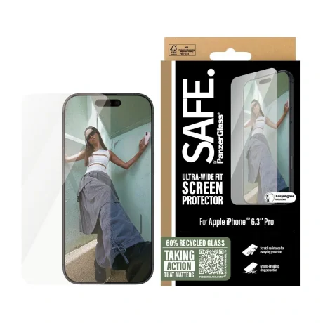 Folie Sticla PanzerGlass Safe UWF pentru iPhone 16 Pro