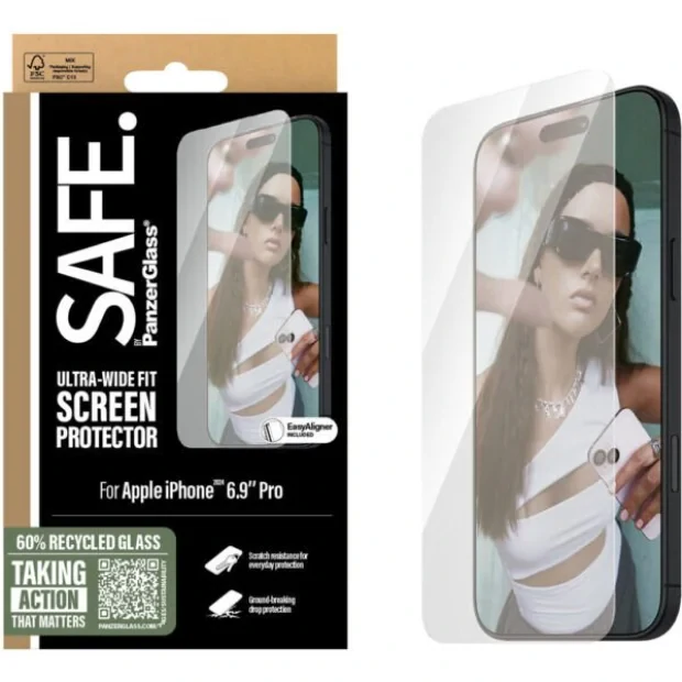 Folie Sticla PanzerGlass Safe UWF pentru iPhone 16 Pro Max