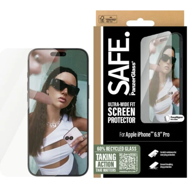 Folie Sticla PanzerGlass Safe UWF pentru iPhone 16 Pro Max