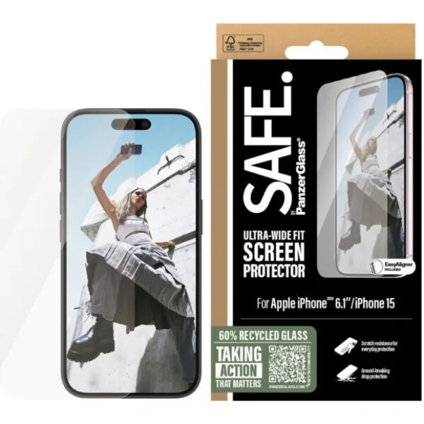 Folie Sticla PanzerGlass UWF pentru iPhone 15/16