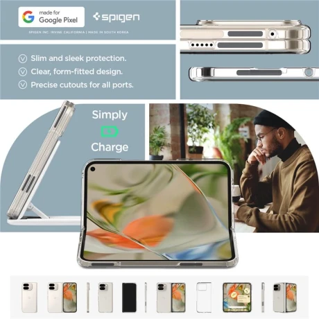 Spigen Ultra Hybrid, cristalin - Google Pixel 9 Pro Fold