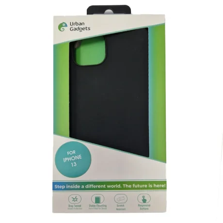 Husa Spate Urban Gadgets Silicon Soft MagSafe pentru iPhone 13 Negru