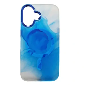 Husa Spate Fahion MagSafe pentru iPhone 16 Albastru