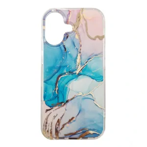 Husa Spate Fashion Marble pentru iPhone 16